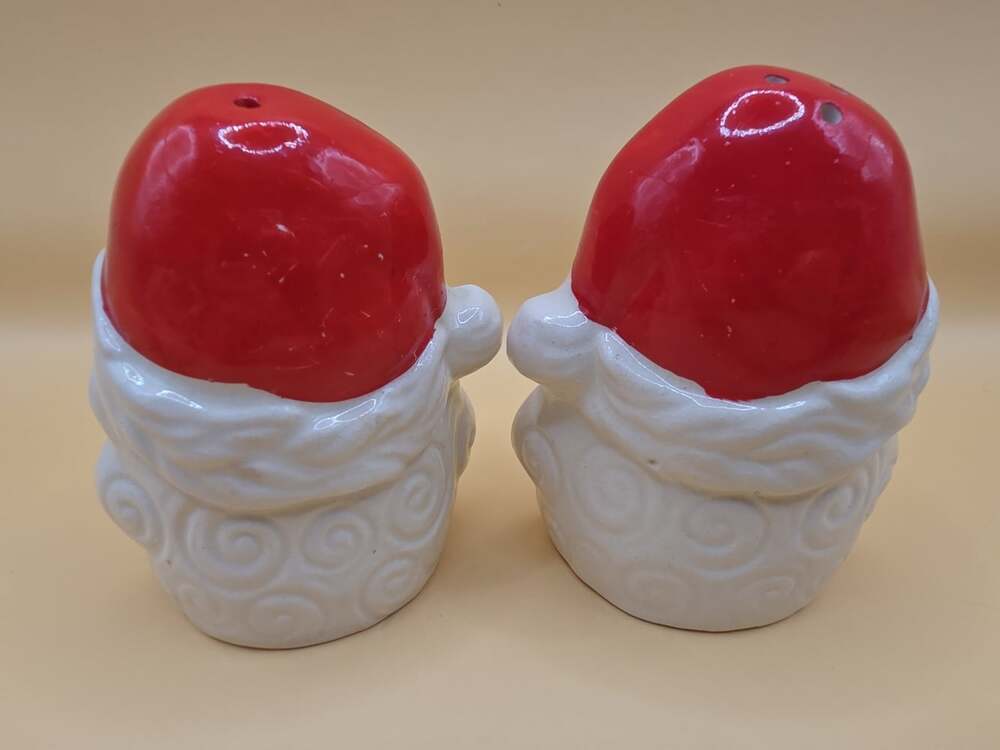 Vintage Holt Howard Santa Christmas Salt Pepper Shakers Japan MCM - Picture 2 of 4